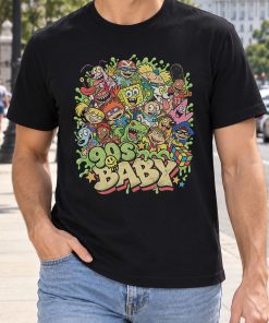 90s Baby Cartoon Shirt – SpongeBob, Patrick, Tommy Pickles & Arnold