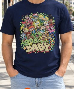 90s Baby Cartoon Shirt – SpongeBob, Patrick, Tommy Pickles & Arnold