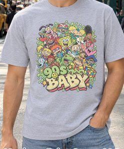 90s Baby Cartoon Shirt – SpongeBob, Patrick, Tommy Pickles & Arnold