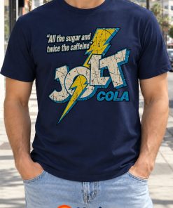 Jolt Cola Vintage T-Shirt All the Sugar Twice the Caffeine Lightning Bolt Tee