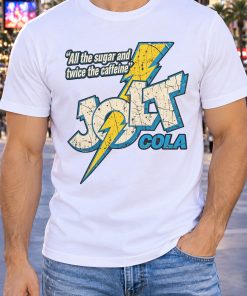 Jolt Cola Vintage T-Shirt All the Sugar Twice the Caffeine Lightning Bolt Tee
