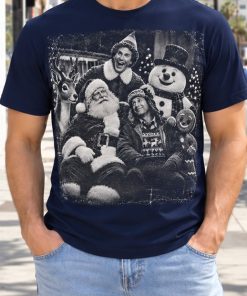 buddy the elf, santa claus, clark griswold, frosty the snowman vintage christmas shirt