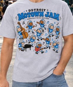 Detroit Motown Jam Honolulu Blue Rhythm Retro Cartoon Football Unisex Shirt