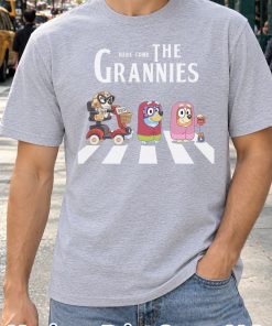 Here Come The Grannies Abbey Road Parody Shirt - Bluey, Bingo, Muffin