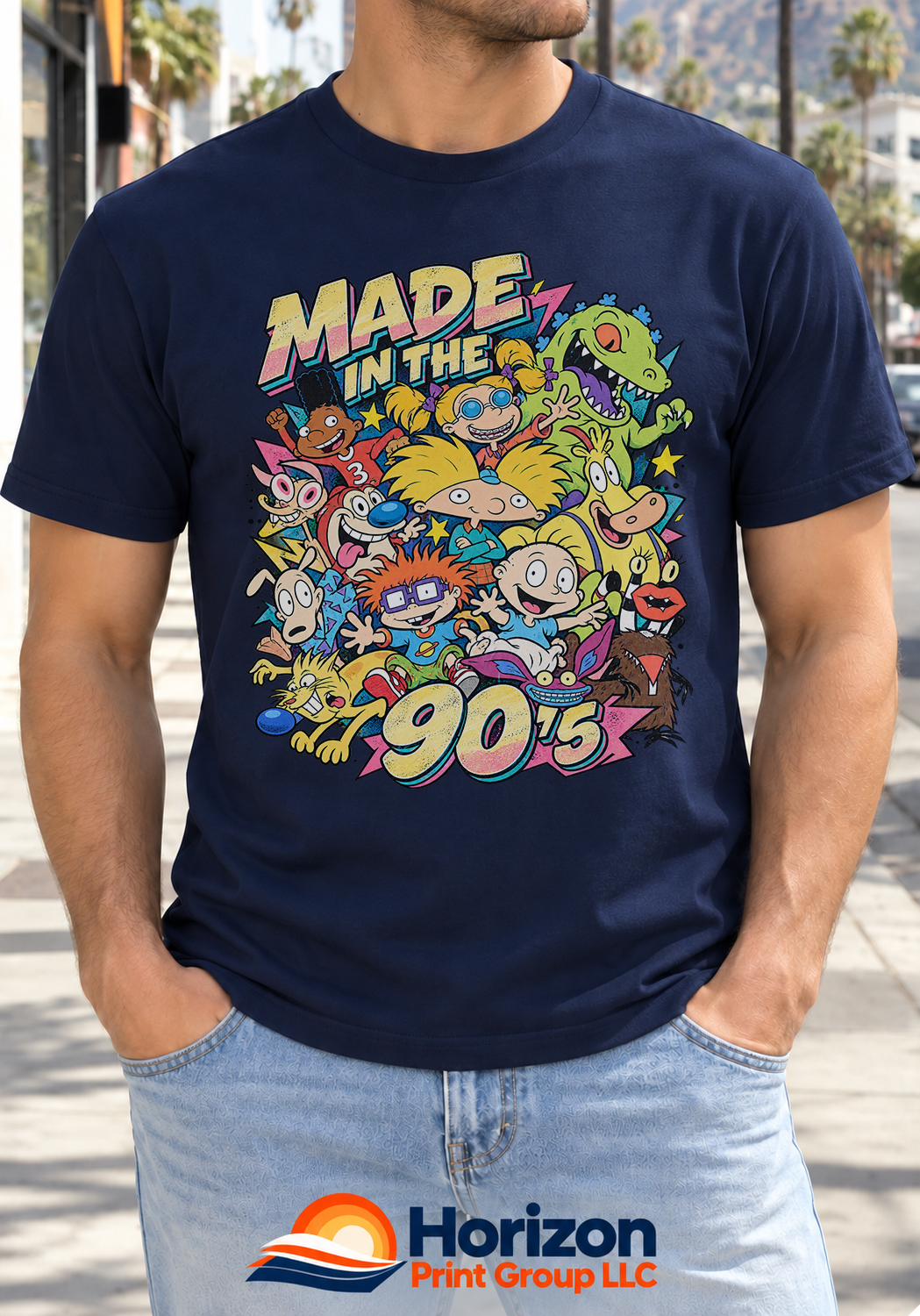 Made in the 90s Cartoon Collage Shirt Made in the 90s Cartoon Collage Shirt