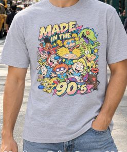 Made in the 90s Cartoon Collage Shirt