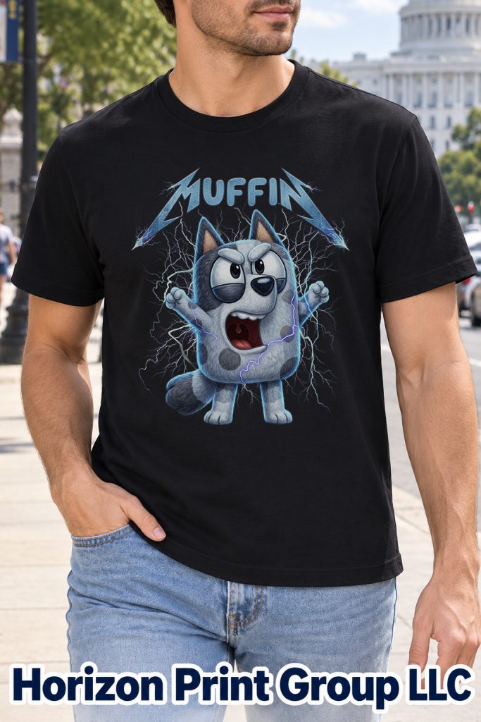 Bluey Muffin Heavy Metal Shirt
