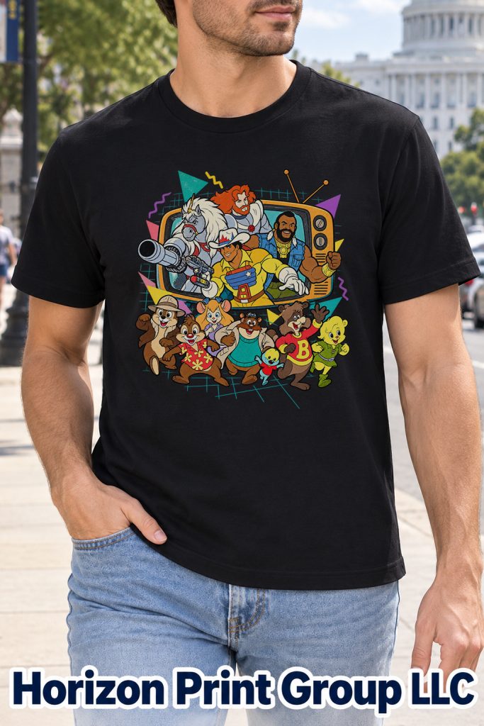 Retro Cartoon Shirt – BraveStarr, Lion-O, Mr. T & Chip ’n Dale Rescue Rangers Retro Cartoon Shirt – BraveStarr, Lion-O, Mr. T & Chip ’n Dale Rescue Rangers