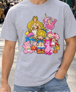 Retro 80s Cartoon Shirt – She-Ra, Jem, Rainbow Brite, Strawberry Shortcake, Care Bears & My Little Pony