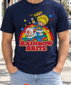 Rainbow Brite and Twink Shirt – Retro 80s Rainbow Stars Tee