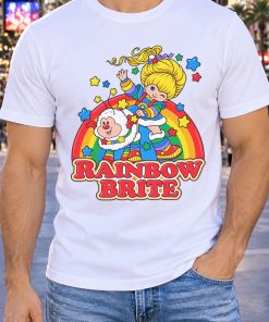 Rainbow Brite and Twink Shirt – Retro 80s Rainbow Stars Tee
