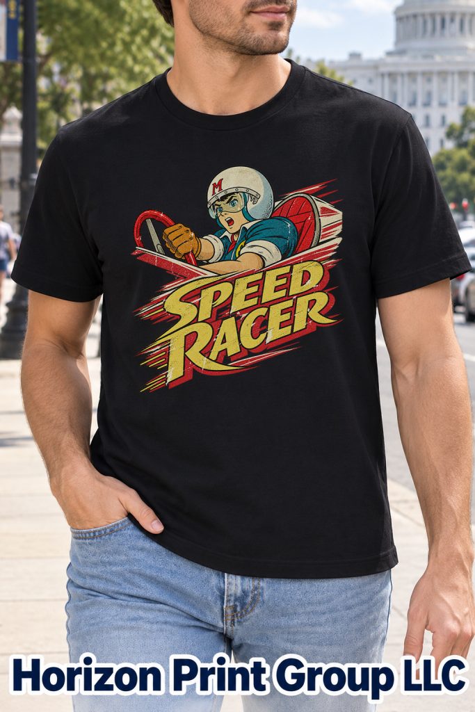 Speed Racer Shirt – Retro Anime Cockpit Design Tee